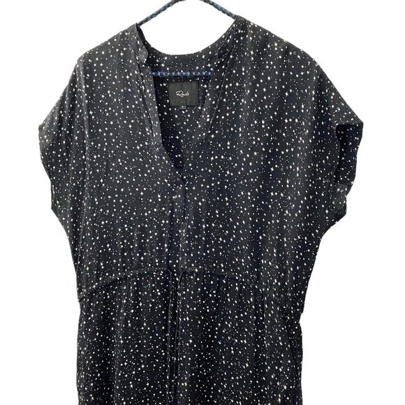 Rails Black Mini Dress with White Dots - Picture 3 of 5